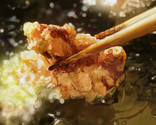 chopsticks, close-up, cooking_oil, derivative_work, food, original, realistic