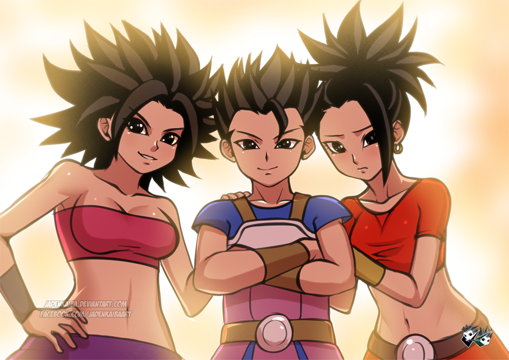 bike_shorts, bracelet, caulifla, dragon_ball, dragon_ball_super, earrings, hoop_earrings, jadenkaiba