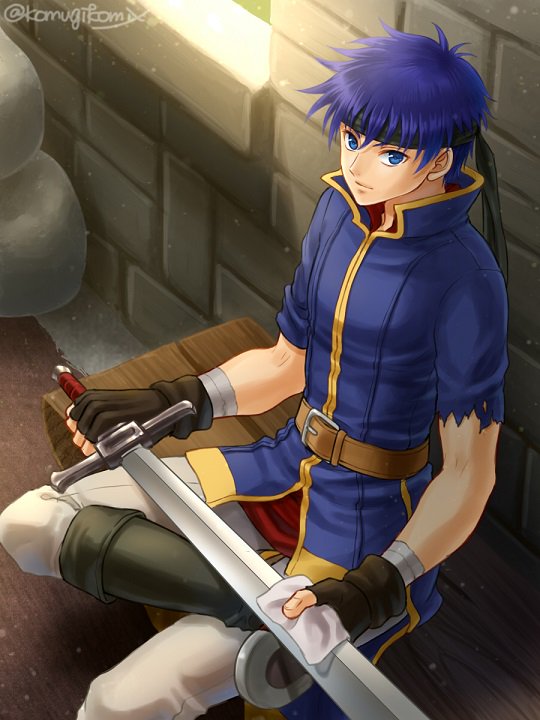 blue_eyes, blue_hair, fire_emblem, fire_emblem:_akatsuki_no_megami, fire_emblem:_souen_no_kiseki, headband, holding, holding_sword