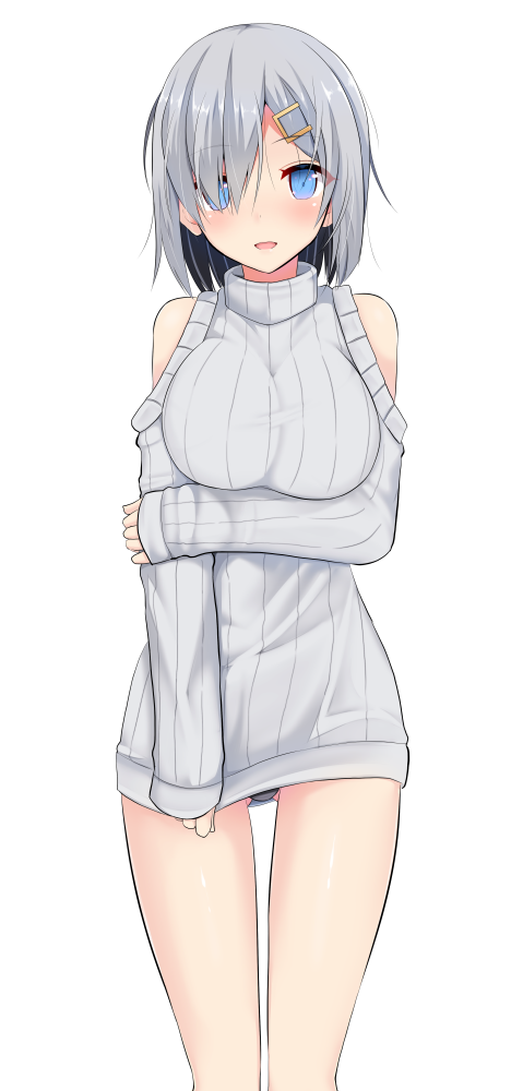 1girl, :d, bare_legs, bare_shoulders, black_panties, blue_eyes, blush, breasts