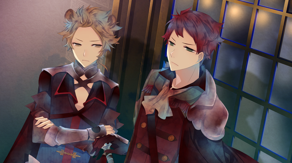 black_wolves_saga, elza_clifford, green_eyes, kuroyuki, nesso_galland, redhead