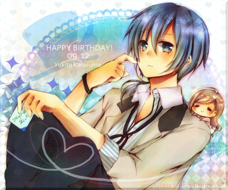 brown_hair, glass_heart_princess, himeno_kyouko, karasuma_yukito, nnk, violet_eyes