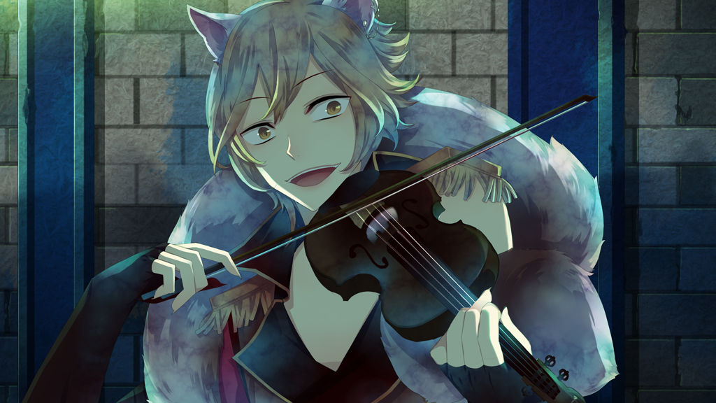 auger_von_garibaldi, black_wolves_saga, blonde_hair, kuroyuki, yellow_eyes