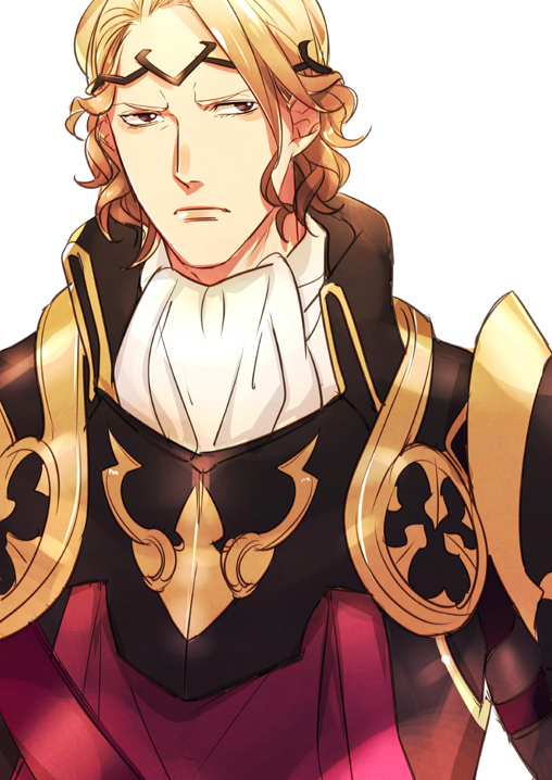 1boy, armor, blonde_hair, brown_eyes, circlet, fire_emblem, fire_emblem_if, guuchun