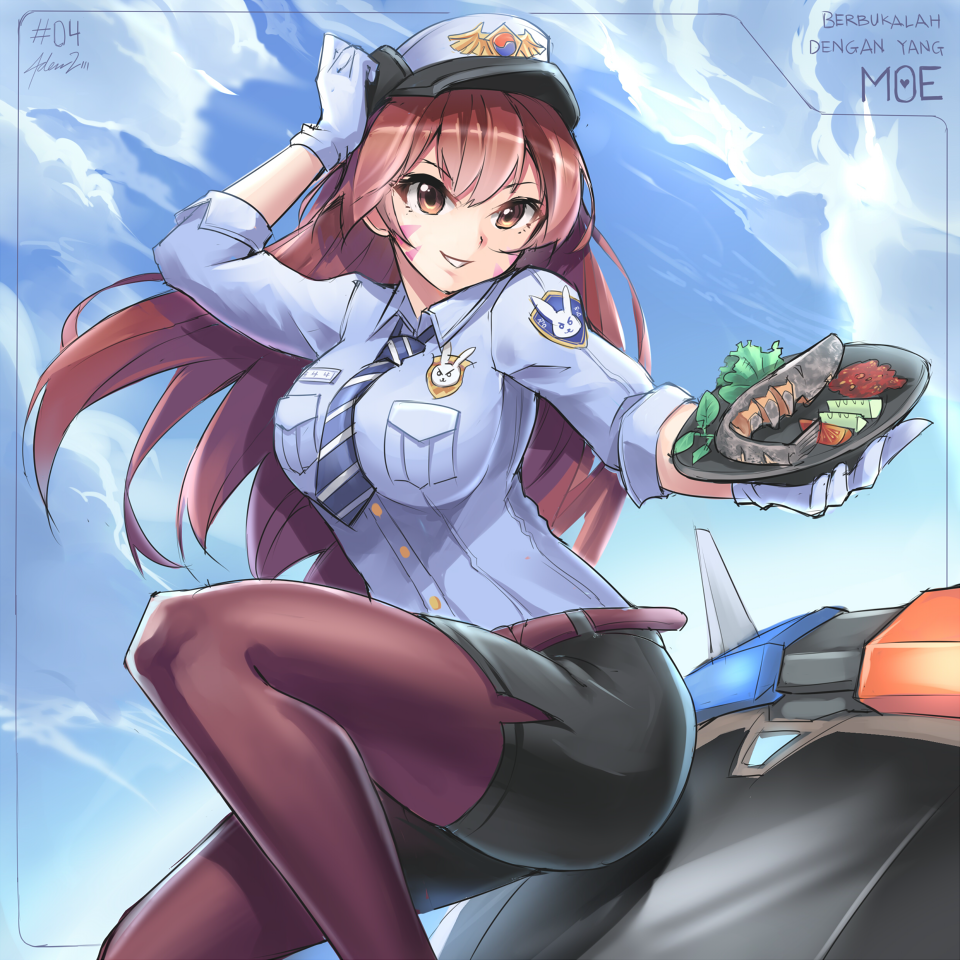 1girl, adapted_costume, alternate_costume, animal_print, arm_up, bangs, belt, black_legwear