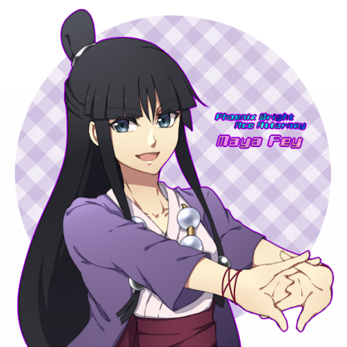 1girl, ayasato_mayoi, black_hair, blue_eyes, character_name, copyright_name, gyakuten_saiban, half_updo, japanese_clothes, jewelry, long_hair, looking_at_viewer, lowres, mzroas, necklace, smile, solo