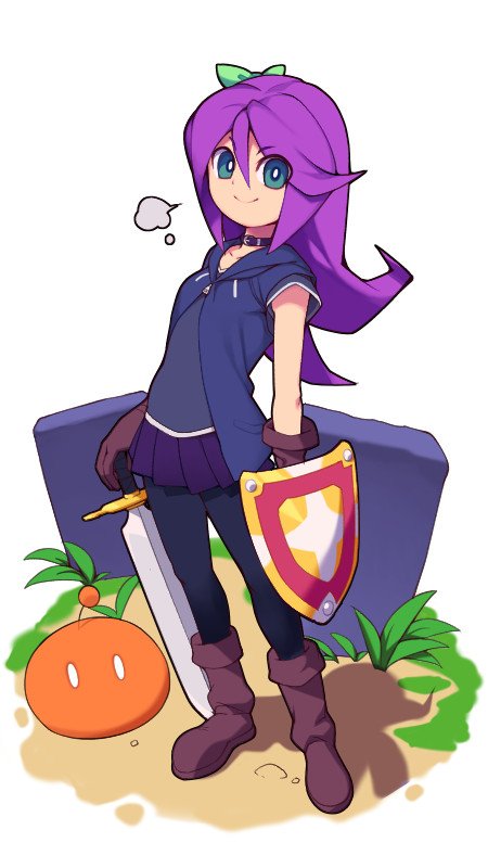 abigail_(stardew_valley), boots, bow, choker, gloves, grass, graveyard, green_eyes