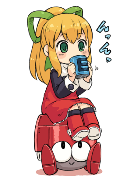 1girl, :>, bangs, black_shirt, blonde_hair, blush, boots, closed_mouth