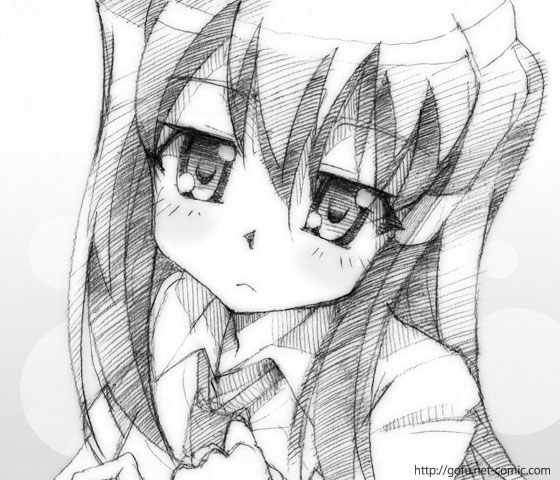 hayakawa_misaki, kemeko_deluxe, monochrome, sketch, traditional_media