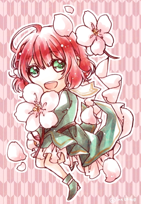 green_eyes, harukanaru_toki_no_naka_de_6, inekome, red_hair, takatsuka_azusa
