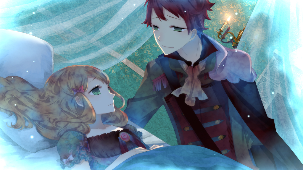 black_wolves_saga, fiona_galland, green_eyes, kuroyuki, nesso_galland, red_hair