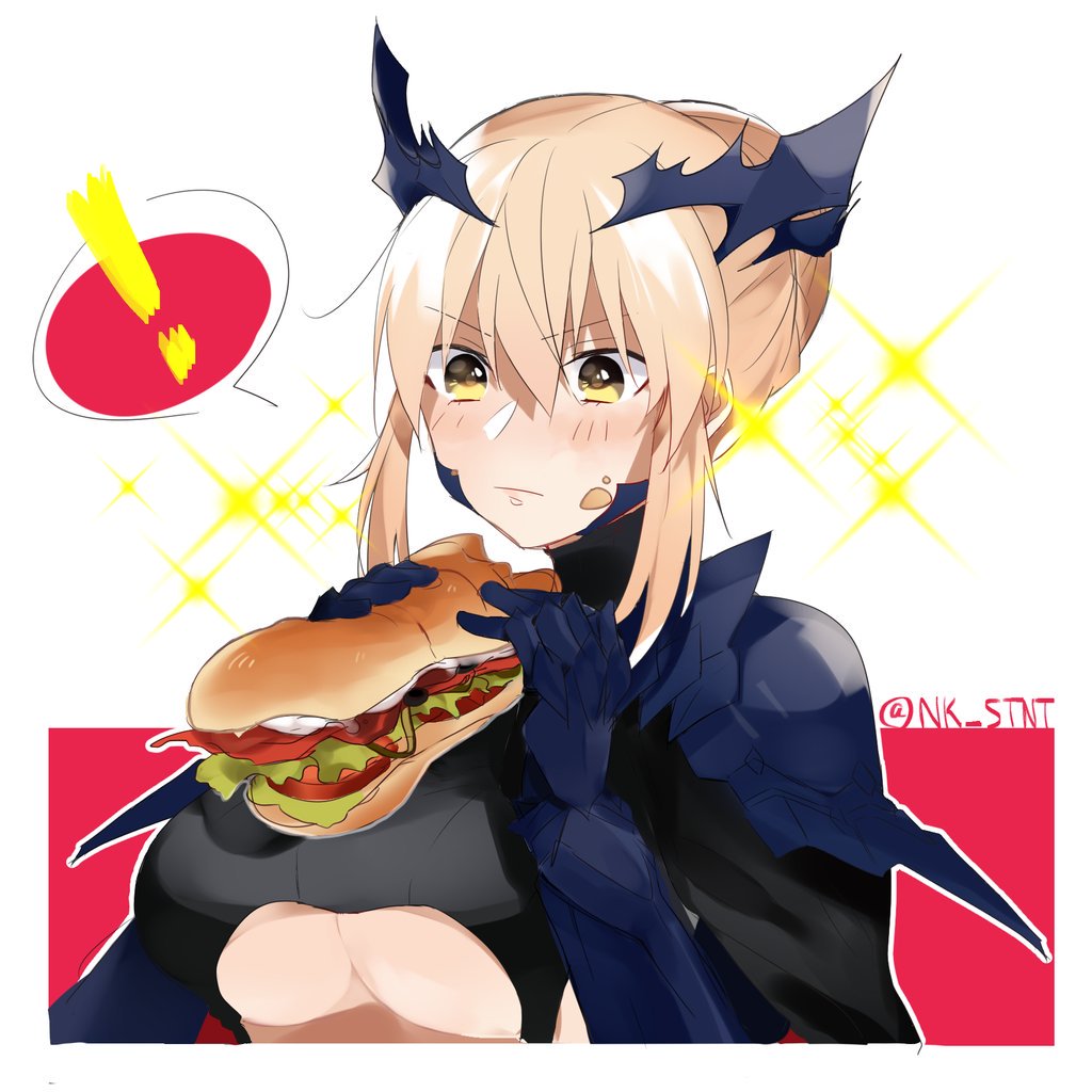 !, 1girl, artoria_pendragon_alter_(fate/grand_order), bangs, blonde_hair, blush, breasts, cleavage