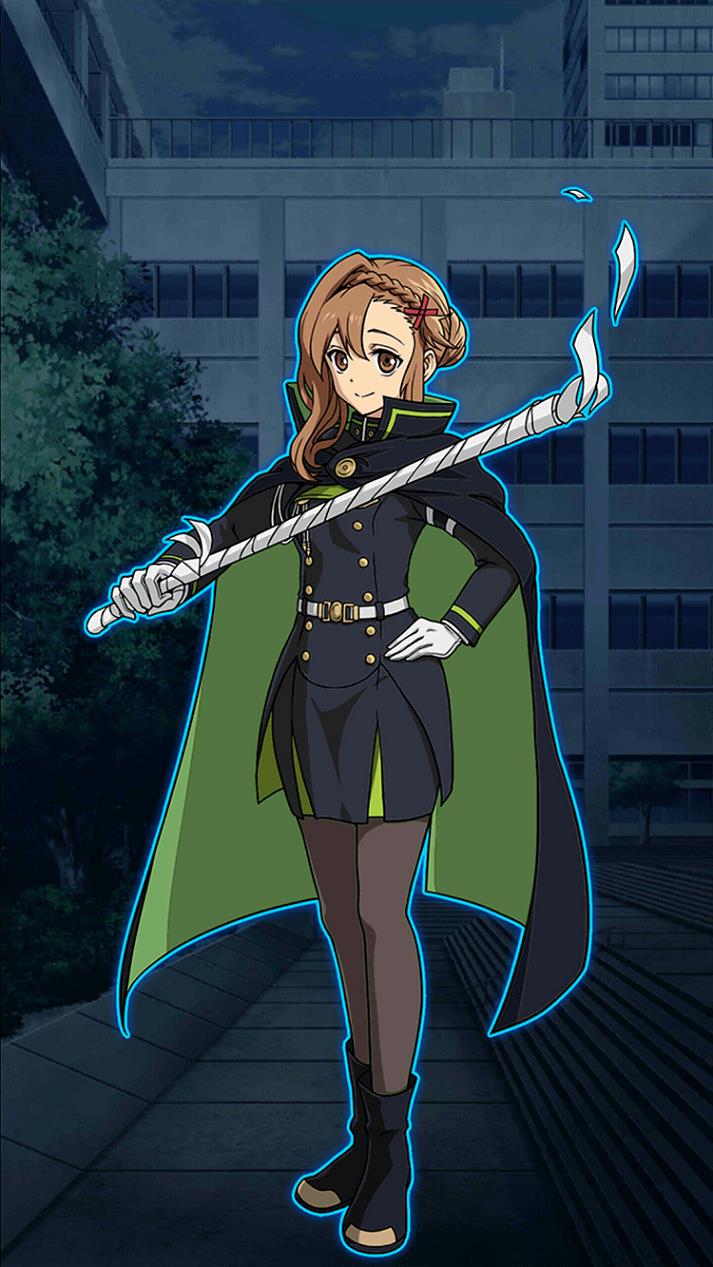1girl, asymmetrical_hair, black_cape, black_legwear, black_shirt, black_skirt, brown_eyes, brown_hair