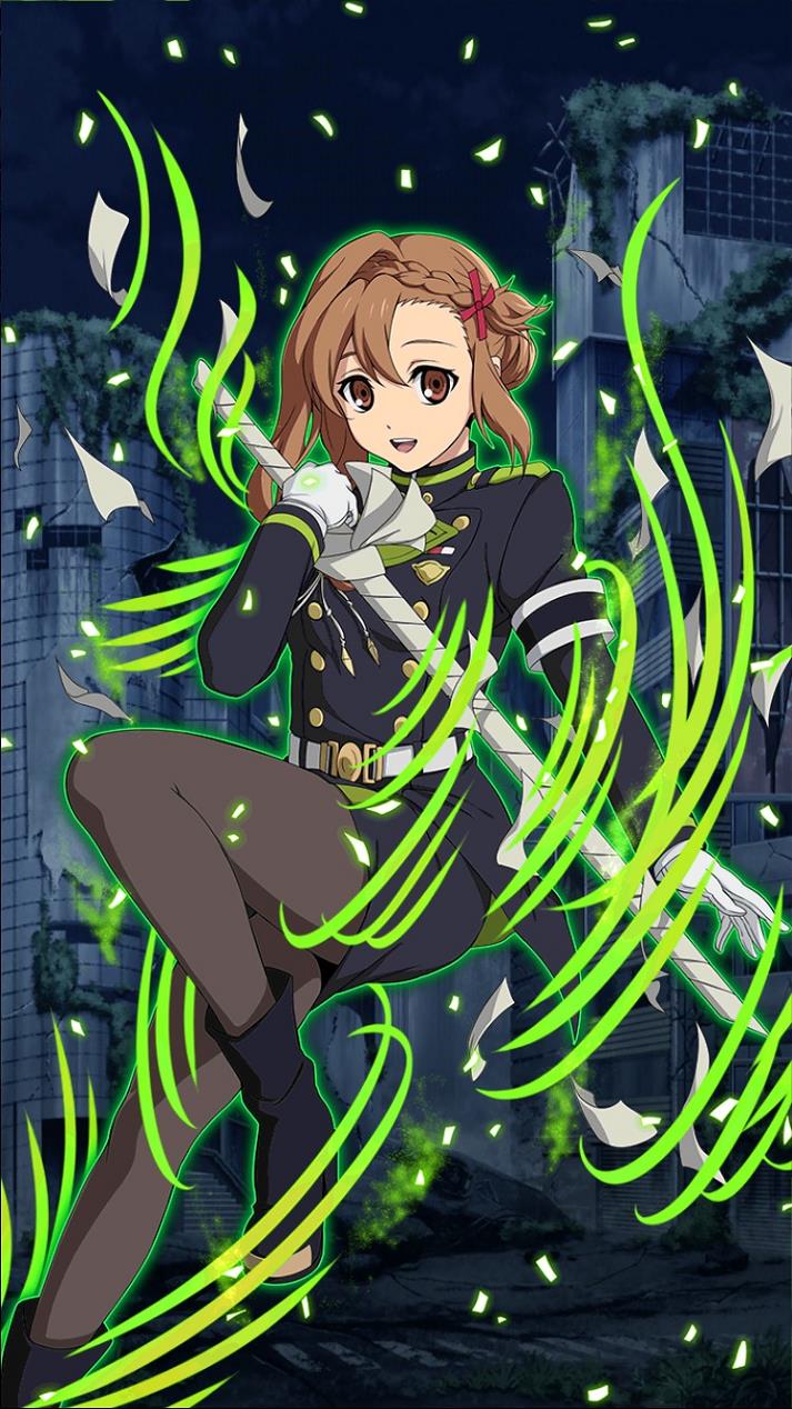 1girl, :d, asymmetrical_hair, black_legwear, black_skirt, brown_eyes, brown_hair, hair_between_eyes