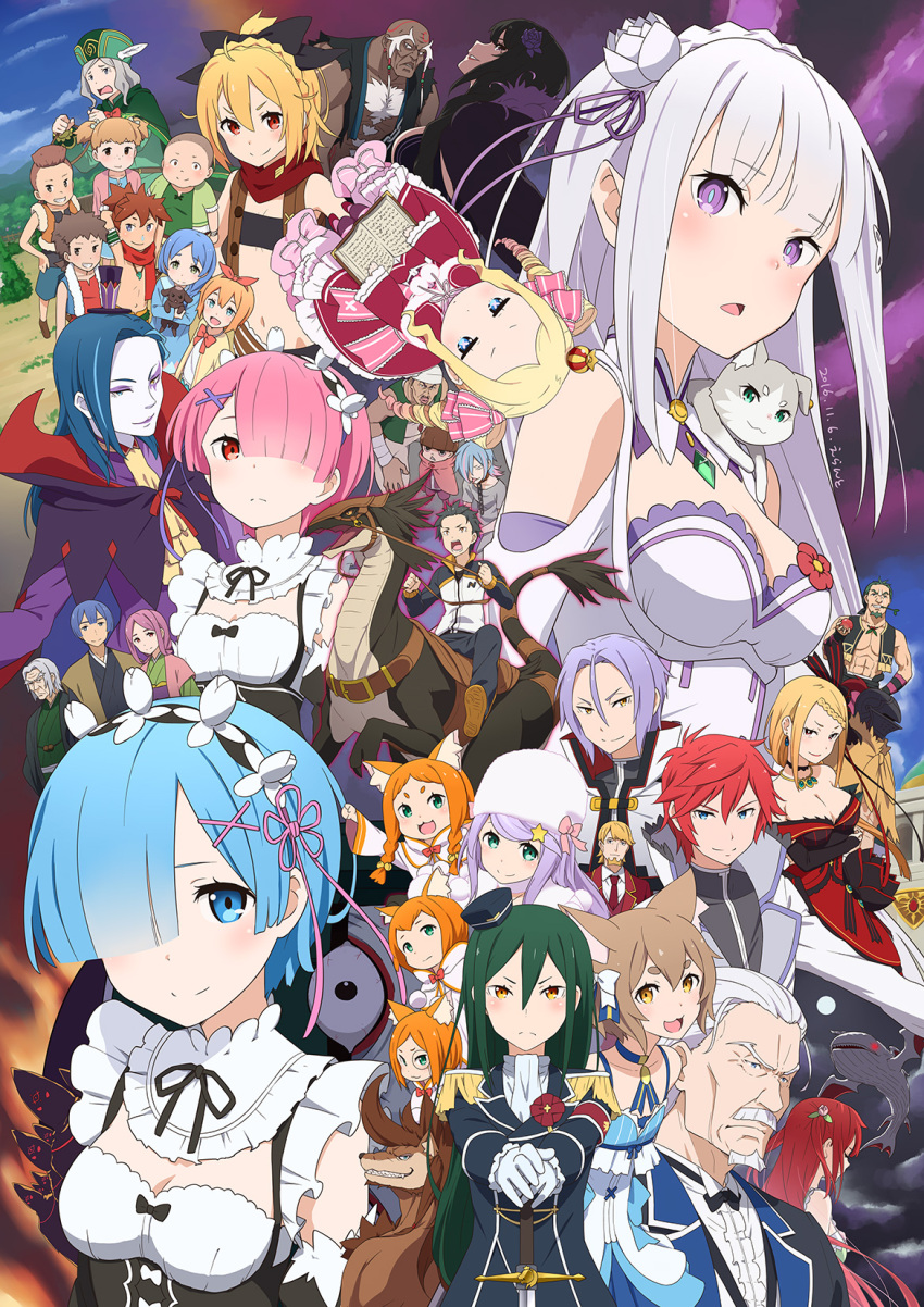 >:(, >:), 6+boys, 6+girls, :3, :d, aldebaran_(re:zero), anastasia_hoshin