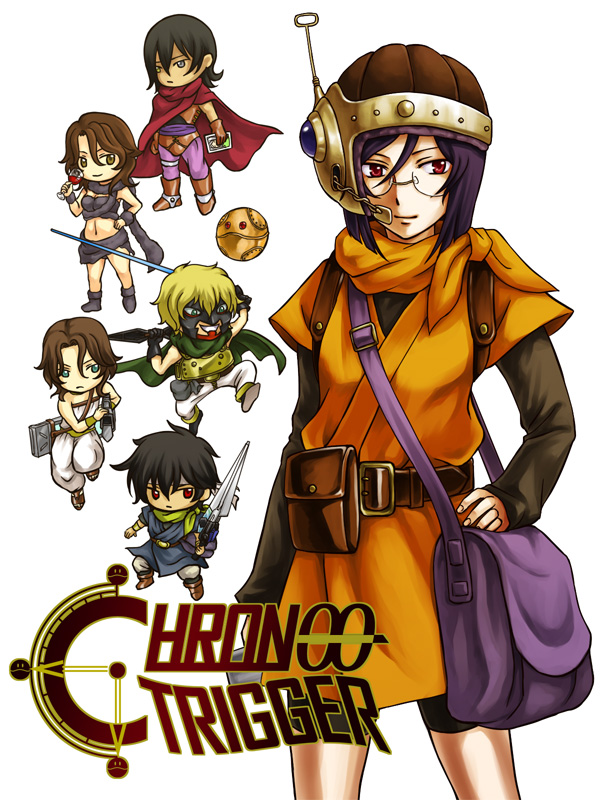 ayla, ayla_(cosplay), chrono_(cosplay), chrono_trigger, cosplay, crono, frog_(cosplay), graham_aker, gundam, gundam_00, haro, kaeru_(chrono_trigger), kaeru_(chrono_trigger)_(cosplay), lockon_stratos, lucca_(cosplay), lucca_ashtear, lucca_ashtear_(cosplay), magus, magus_(cosplay), marle, marle_(cosplay), mid_(pixiv391609), setsuna_f_seiei, sumeragi_lee_noriega, tieria_erde