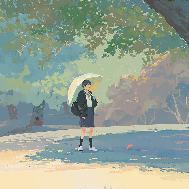1girl, arm_at_side, arm_up, bag, bangqiao_yan, black_hair, black_jacket, black_legwear