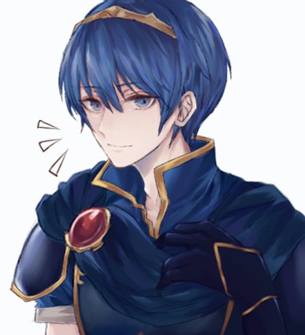 1boy, armor, asanokoc, blue_eyes, blue_hair, cape, fire_emblem, fire_emblem:_mystery_of_the_emblem