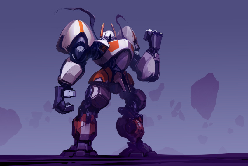 asteroid, floating, highres, ksenolog, mecha, original, platform, realistic