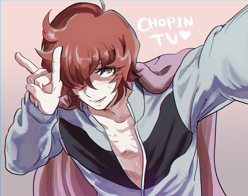 1boy, cape, classicaloid, english, frederic_chopin_(classicaloid), hair_over_one_eye, jacket, looking_at_viewer