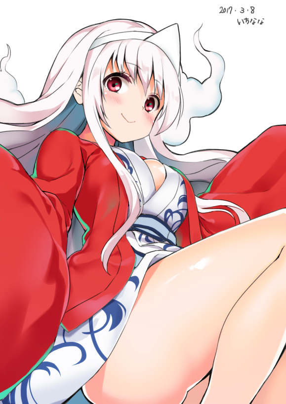 1girl, artist_name, bangs, blush, breasts, closed_mouth, dated, eyebrows_visible_through_hair
