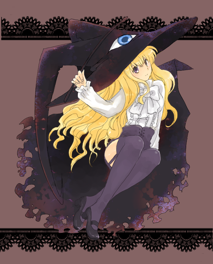 blonde_hair, hat, lilith, long_hair, natsume_(menthol), natsume_(n-k), natsume_(pixiv), purple_eyes