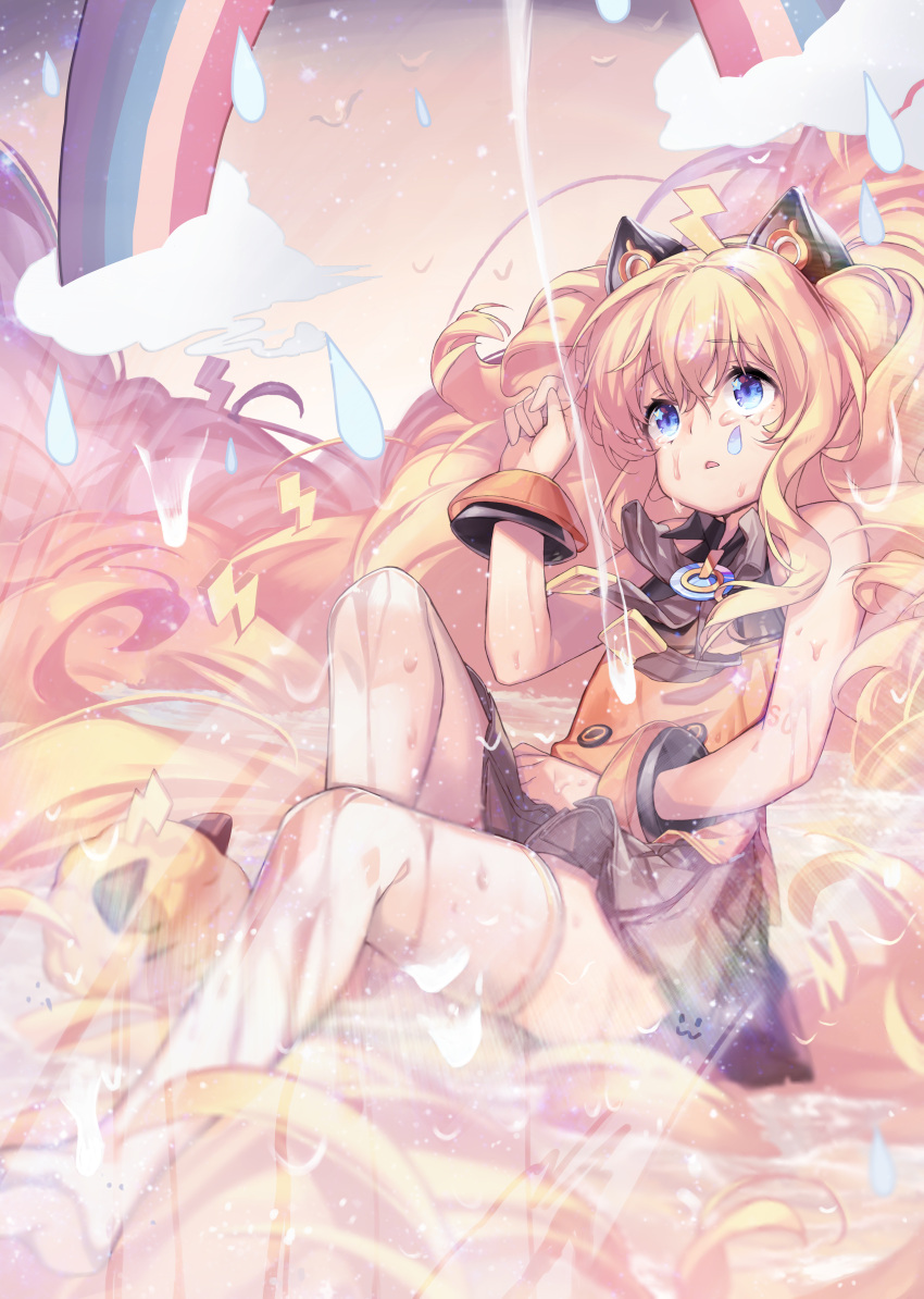 1girl, :<, :3, absurdly_long_hair, absurdres, alternate_hair_length, alternate_hairstyle, animal_ears