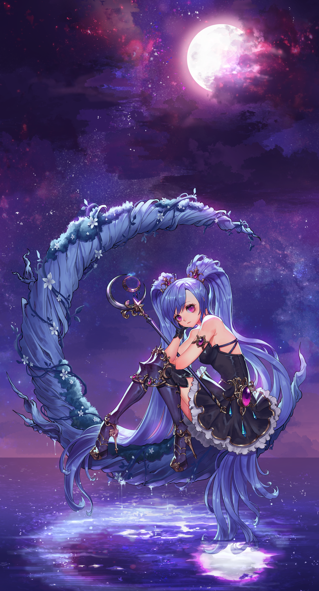 1girl, armor, armored_boots, bangs, bare_shoulders, black_boots, black_dress, black_gloves