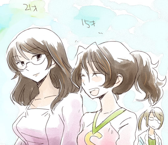 billy_katagiri, closed_eyes, glasses, gundam, gundam_00, kati_mannequin, koi_(k51), koi_(pixiv187566)
