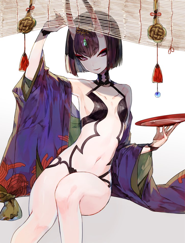 1girl, alcohol, arm_up, armor, bangs, blunt_bangs, breasts, breasts_apart