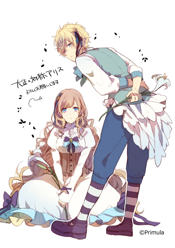 alice_(taishou_x_alice), arisu_yurika, blonde_hair, melo, taishou_x_alice