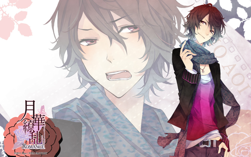 black_hair, brown_eyes, gekka_ryouran_romance, kano_aoi, kuroyuki