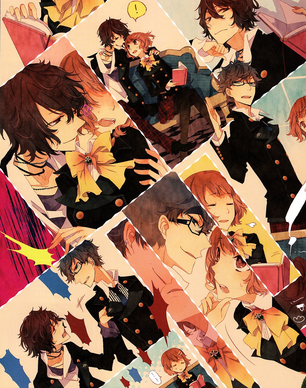 black_hair, brown_eyes, gekka_ryouran_romance, kano_aoi, kano_atsumori, kuroyuki, tsumori_nazuna