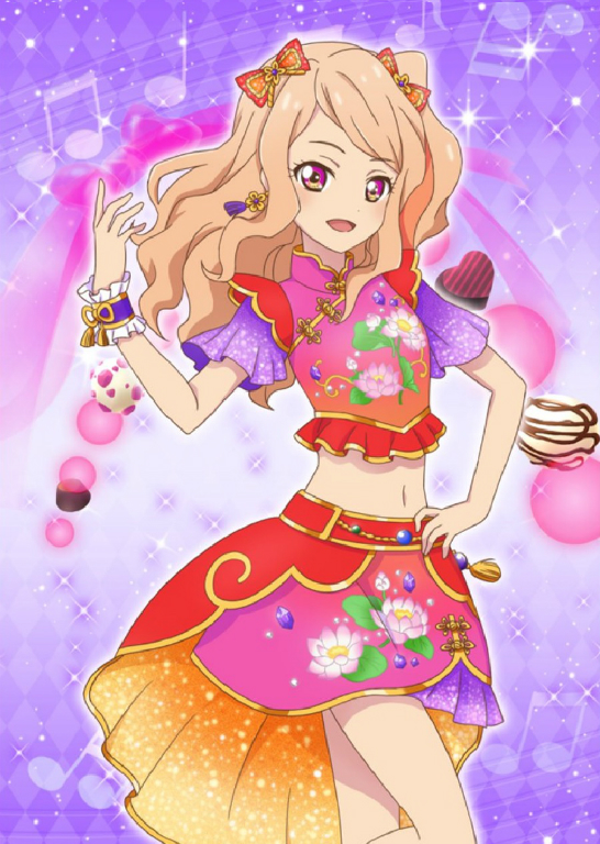 1girl, aikatsu!, aikatsu!_photo_on_stage!!, aikatsu_stars!, blonde_hair, bow, china_dress, chinese_clothes
