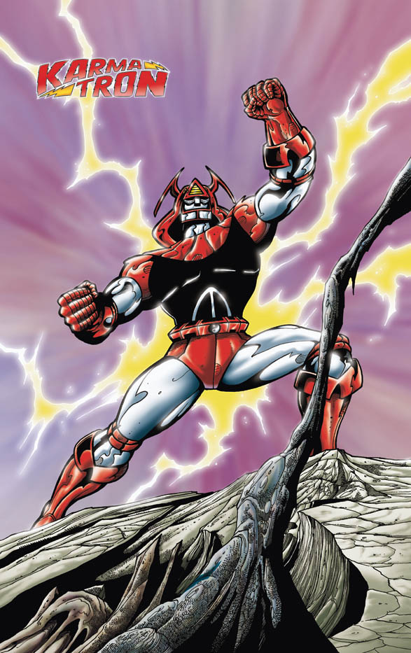 70s, 80s, armor, clenched_hands, electricity, energy, fantasy, glowing
