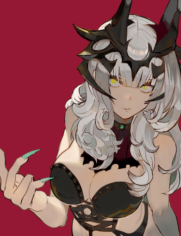 1girl, bare_shoulders, breasts, carmilla_(fate/grand_order), cleavage, crown, fate/grand_order, fate_(series)