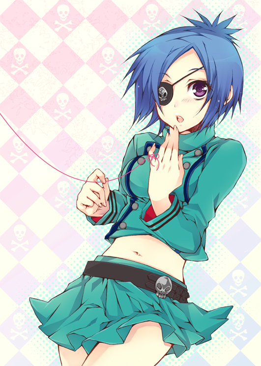 chrome_dokuro, eyepatch, katekyo_hitman_reborn, katekyo_hitman_reborn!, midriff, yue_(pixiv)