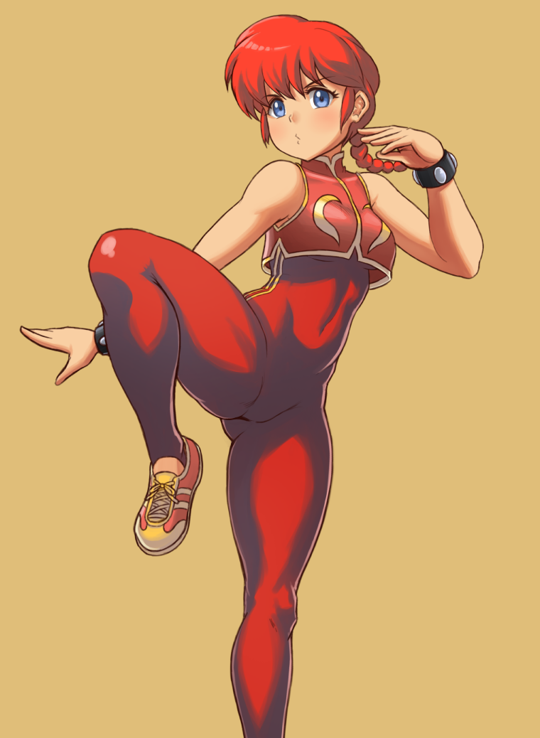 1girl, ass, blue_eyes, blush, bodysuit, bracelet, braid, breasts