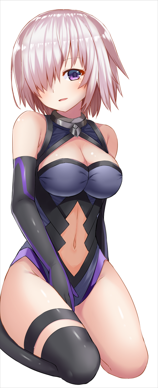 1girl, bangs, between_legs, black_gloves, black_legwear, black_leotard, blush, breasts