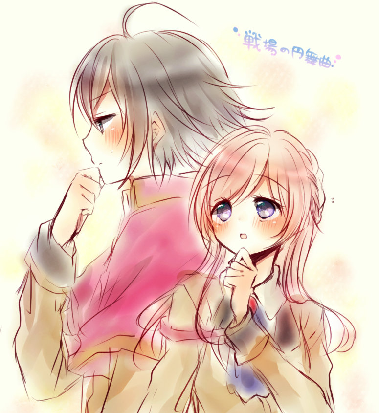 abel_(senjou_no_waltz), blue_eyes, nnk, pink_hair, ran_(senjou_no_waltz), senjou_no_waltz