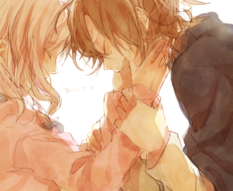 blonde_hair, diabolik_lovers, komori_yui, mukami_yuma, pink_eyes, pixiv_id_3389939