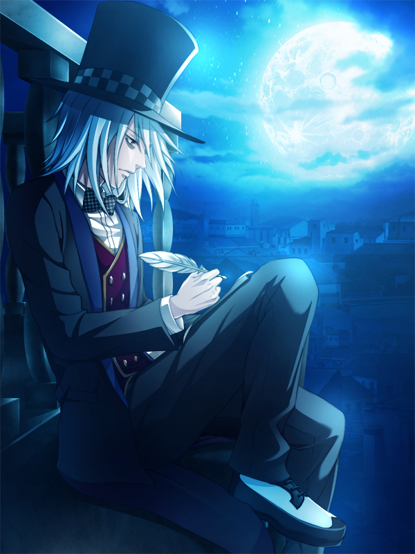 eikoku_tantei_mysteria, grey_hair, jack_millers, red_eyes, shiroma