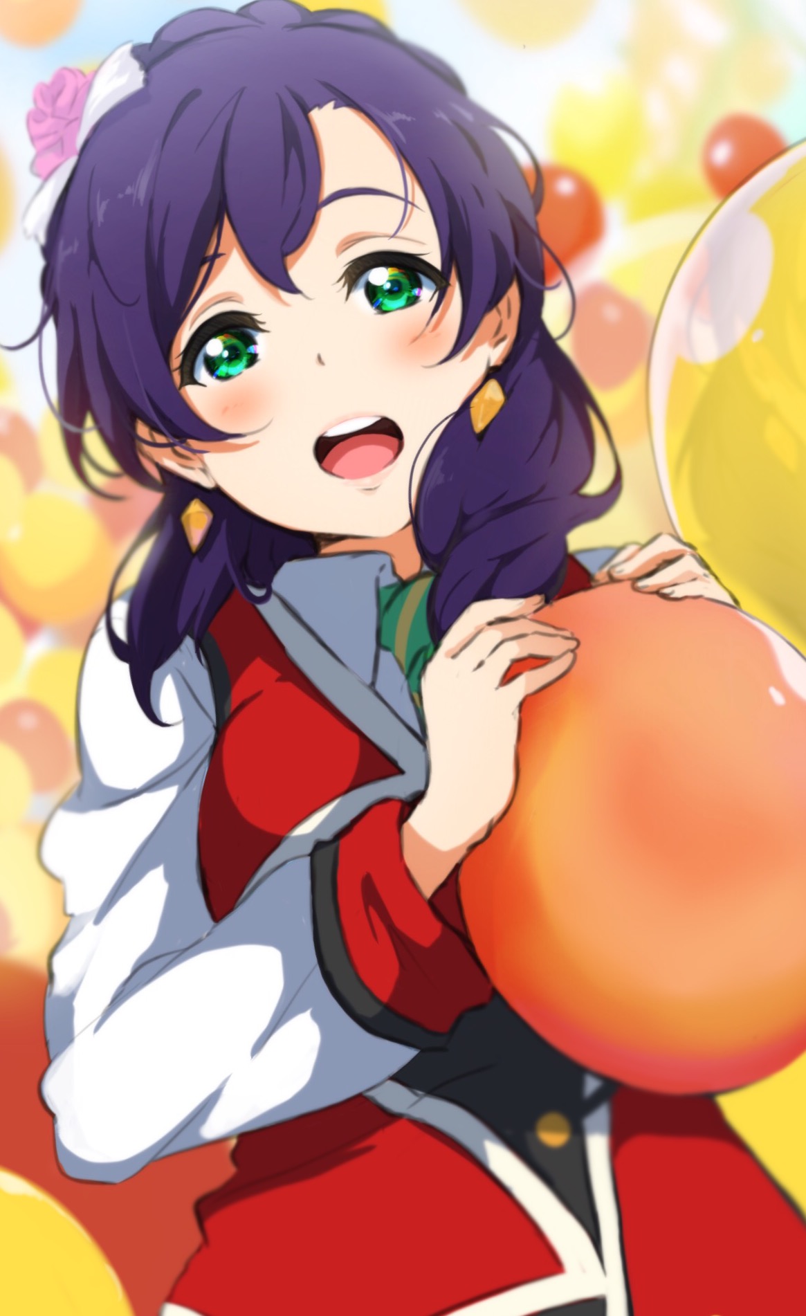 1girl, blush, earrings, green_eyes, green_necktie, highres, icehotmilktea, jewelry