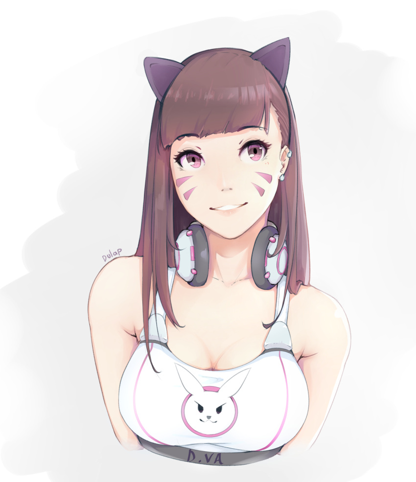 1girl, absurdres, alternate_costume, animal_ears, animal_print, artist_name, bangs, breasts
