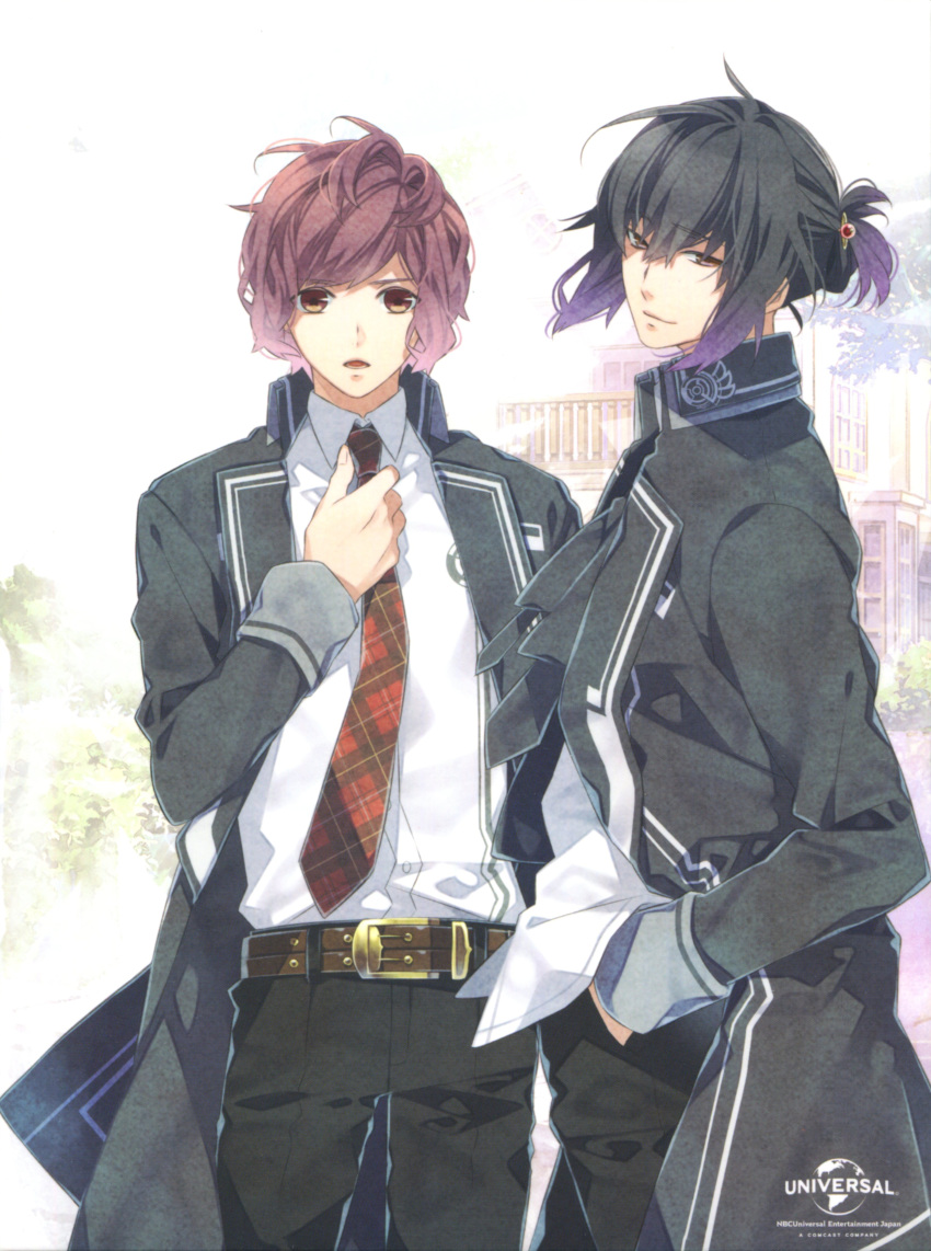 black_hair, heishi_otomaru, itsuki_kagami, norn9, purple_eyes, teita