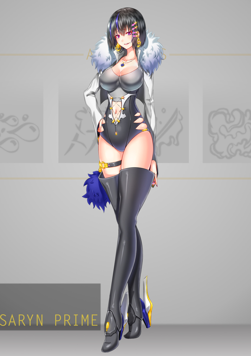 absurdres, artist_request, highres, nail_polish, saryn_(warframe), saryn_prime_(warframe), short_hair, warframe