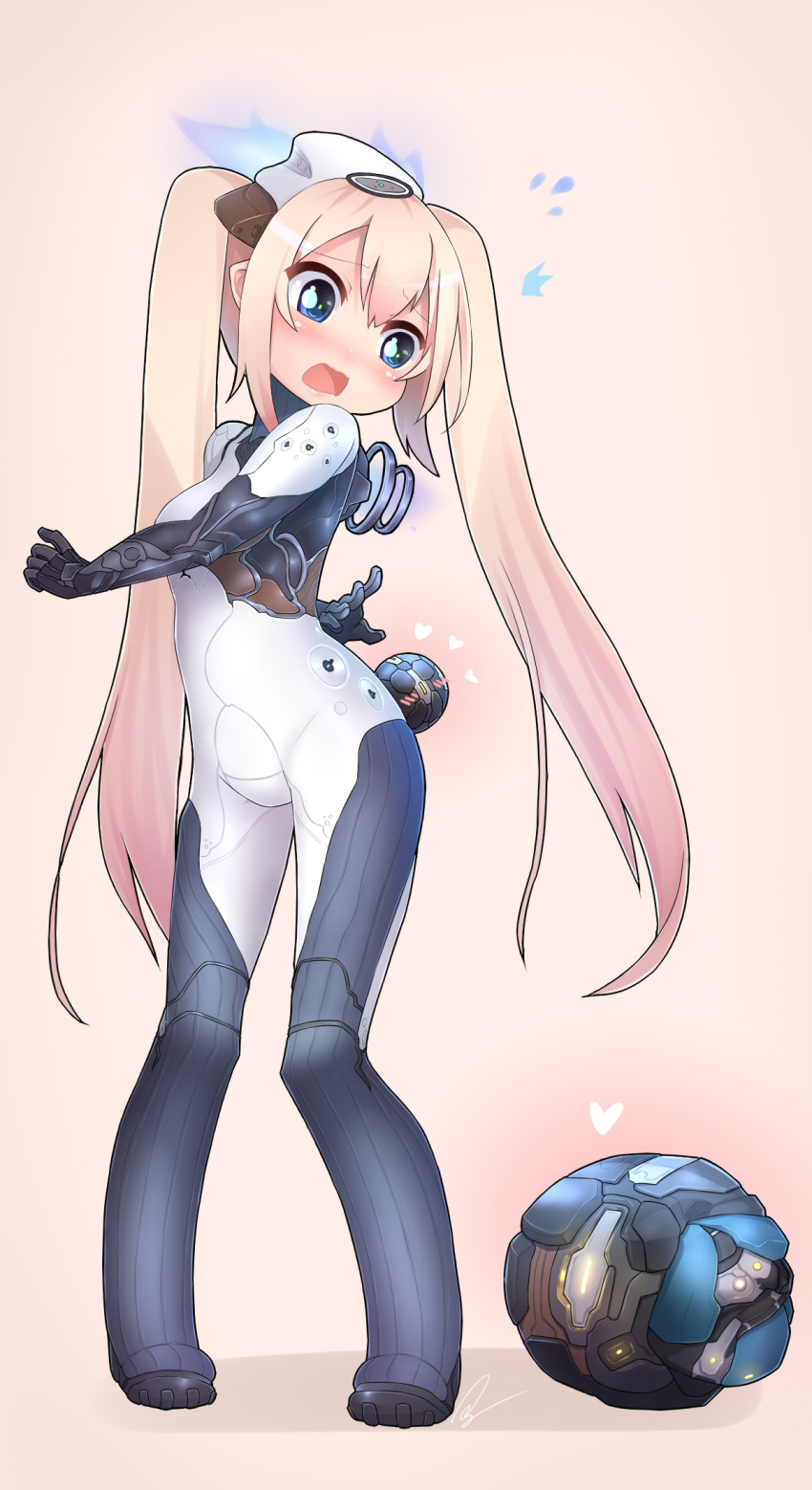 armor, highres, long_hair, nova_(warframe), patton_(cross-bones-t), twintails, warframe