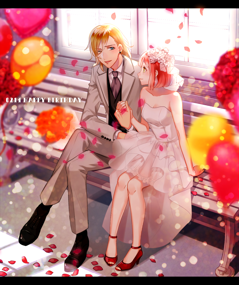 jinguuji_ren, nanami_haruka, redhead, syrup_san, uta_no_prince-sama, yellow_eyes