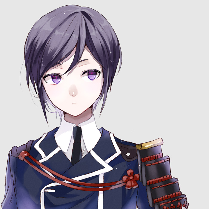 1boy, armor, black_hair, houhou_(black_lack), japanese_armor, male_focus, military, military_uniform
