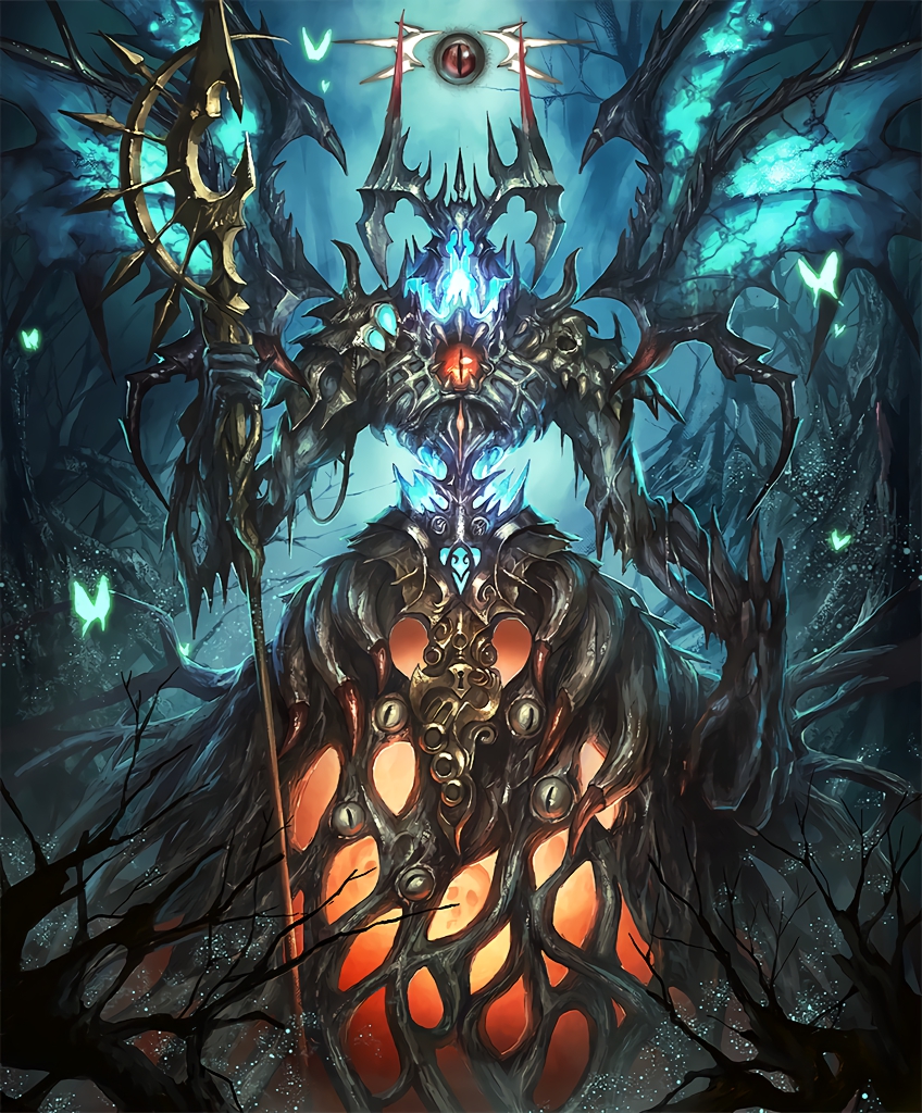 artist_request, bat_wings, butterfly, cygames, deepwood_anomaly, extra_eyes, floating_eye, glowing